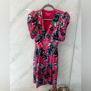 Betsey Johnson Pink Floral Mini Dress